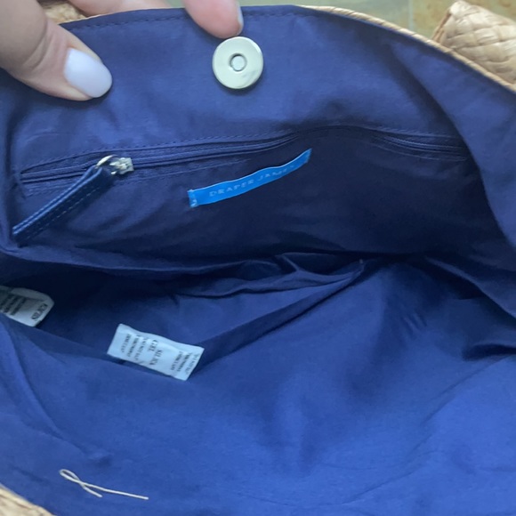 Draper James Everyday Straw Bag Shoulder Tote NWT - Picture 5 of 9